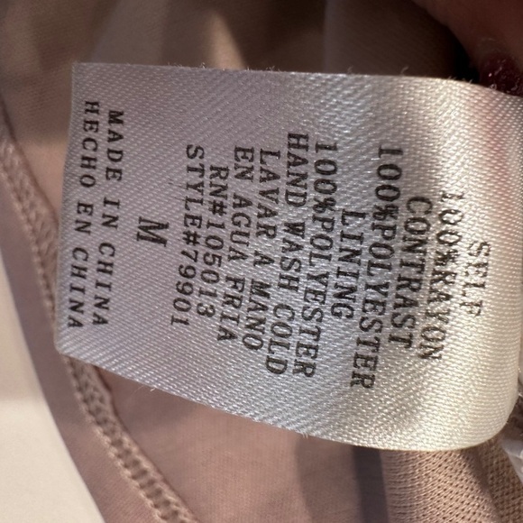 Andree by UNIT blush rose pink dress lacy top sleeveless layered skirt - Picture 9 of 11